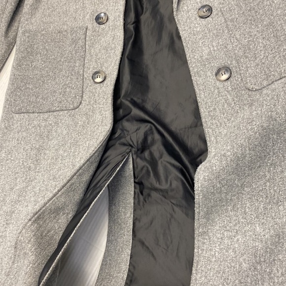 River Island gray longline coat size UK6/US2  (c4) - Picture 5 of 7